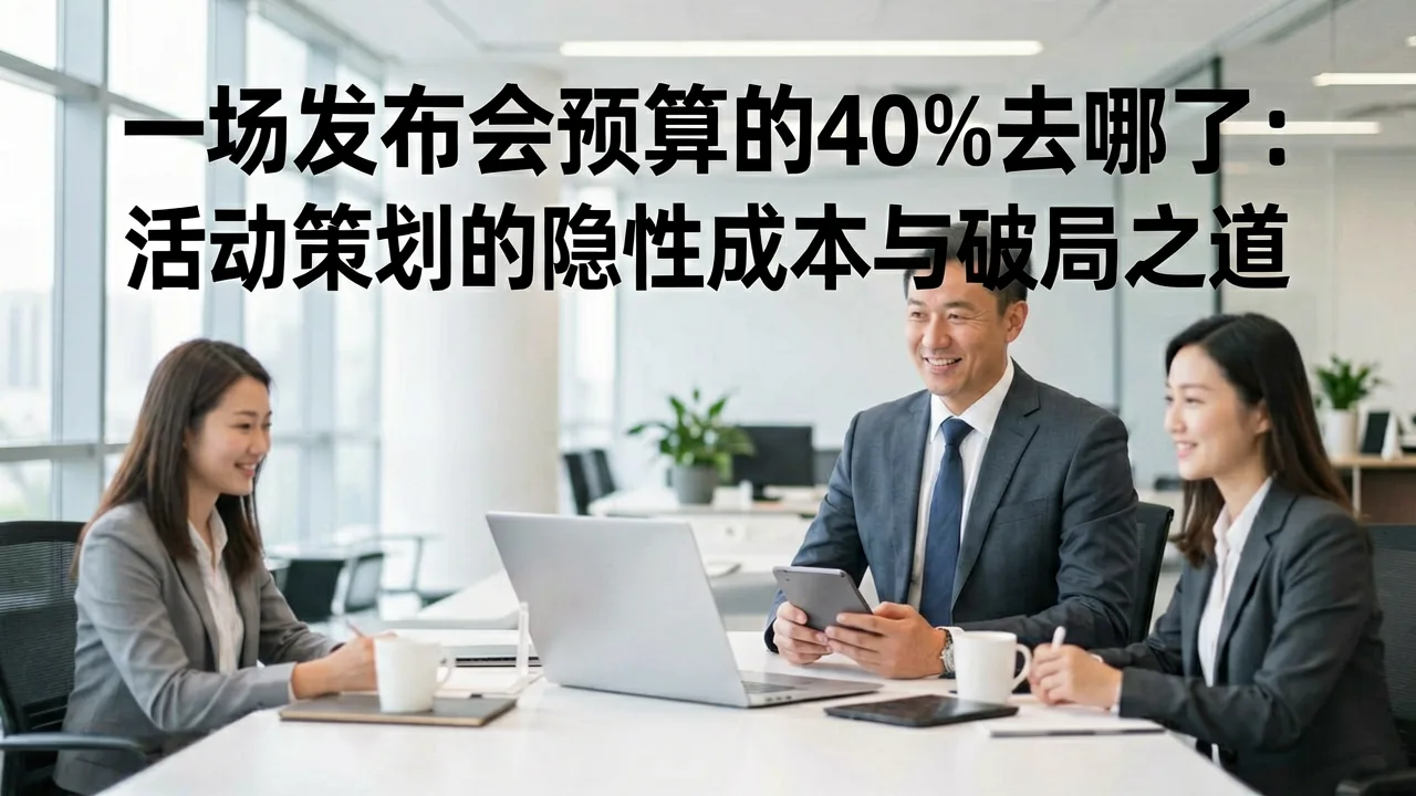 一场发布会预算的40%去哪了:活动策划的隐性成本与破局之道